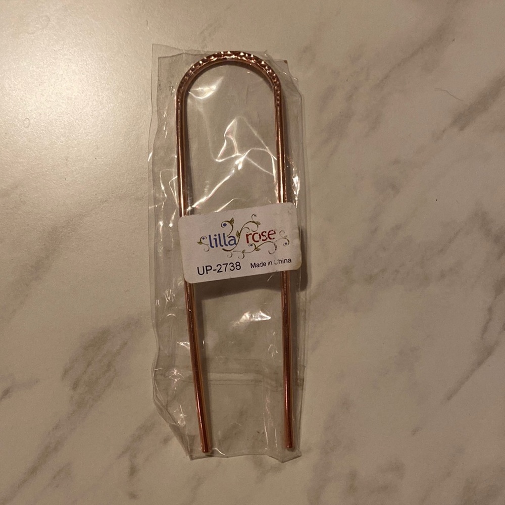 Lilla Rose Rounded U-Pin Minimalist Rose Gold